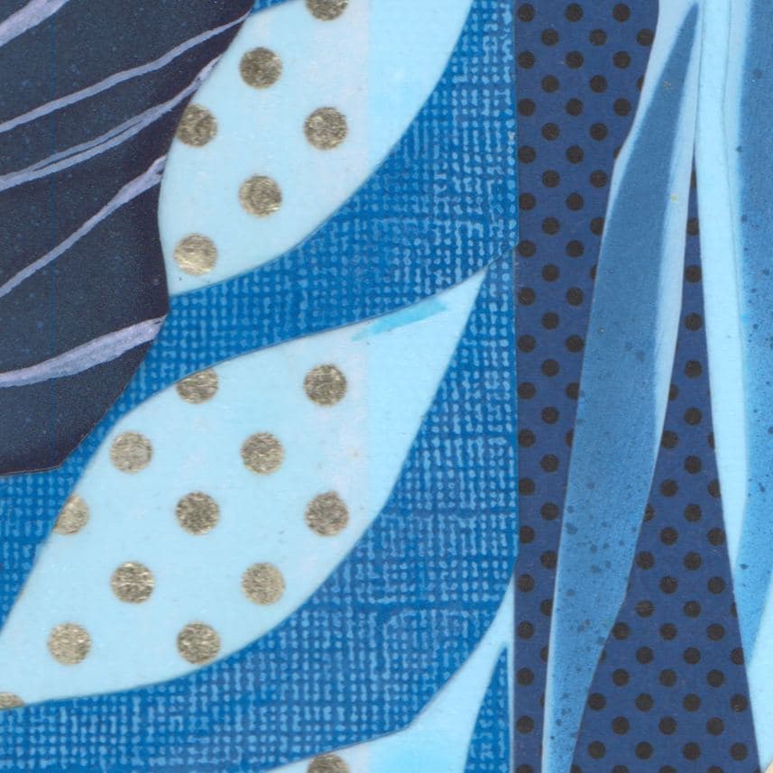 Better Nature — texture detail of the layered paper collage