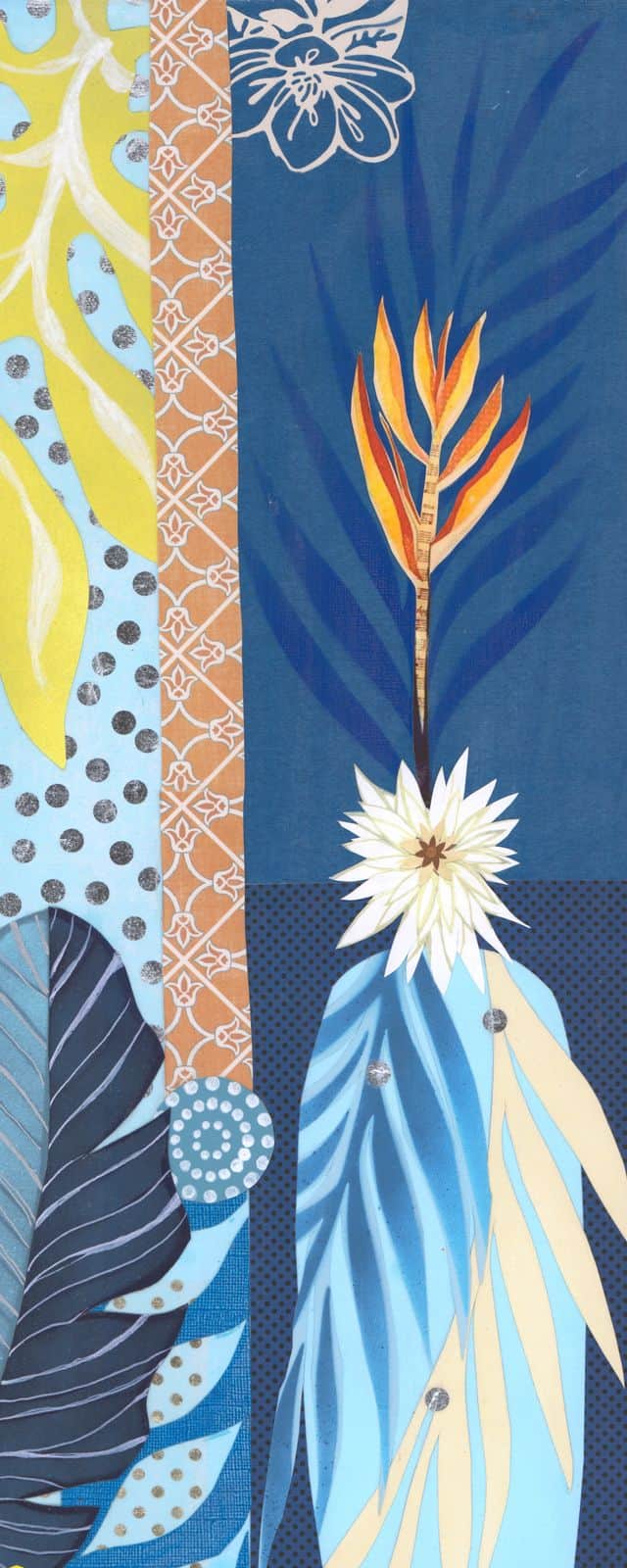 Better Nature — layered paper collage by Jennifer Peck