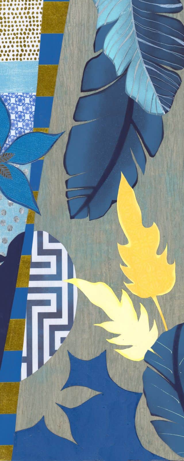 Mother Nature — layered paper collage by Jennifer Peck