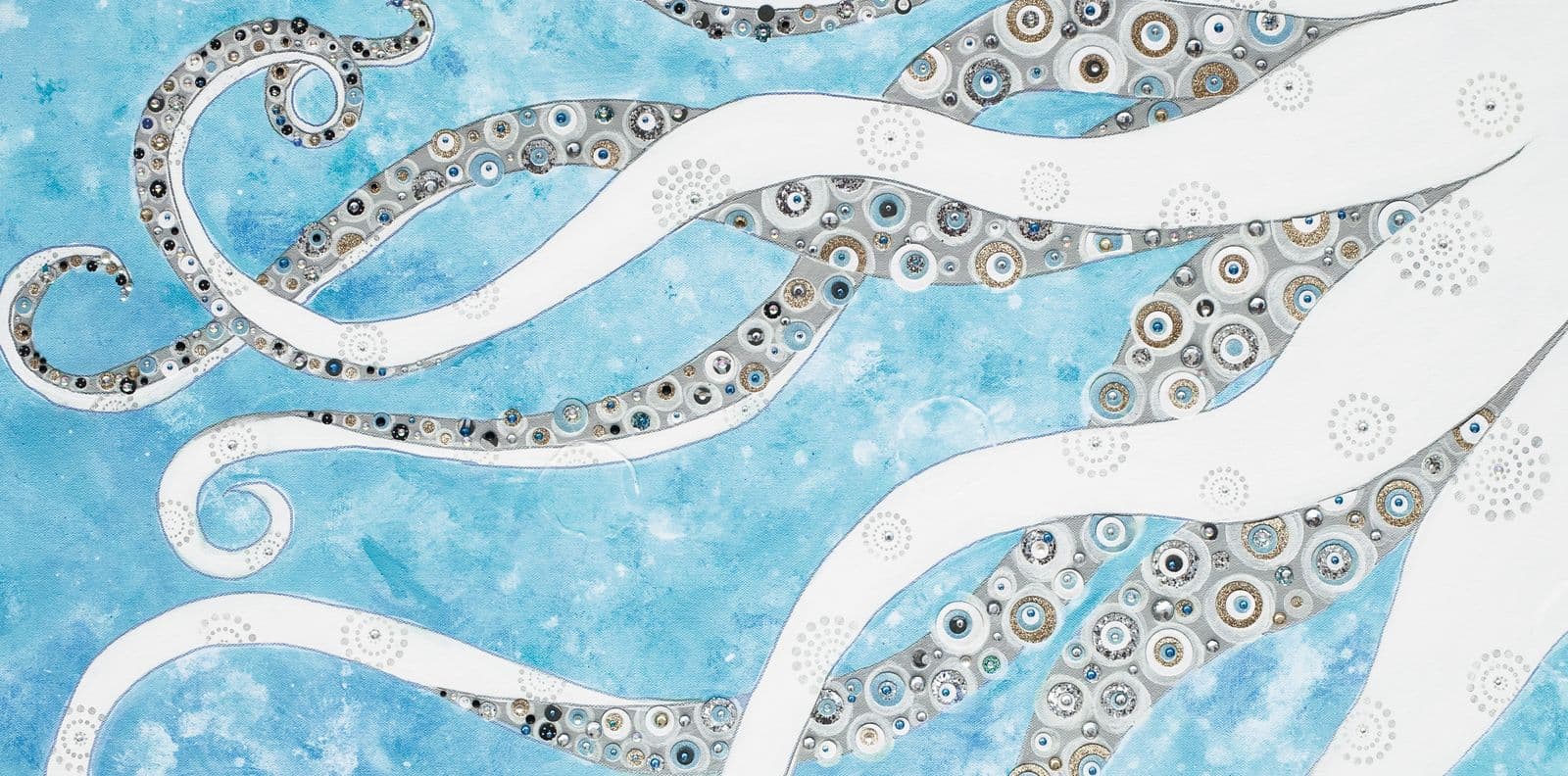Rhinestone Cowboy — layered paper collage by Jennifer Peck
