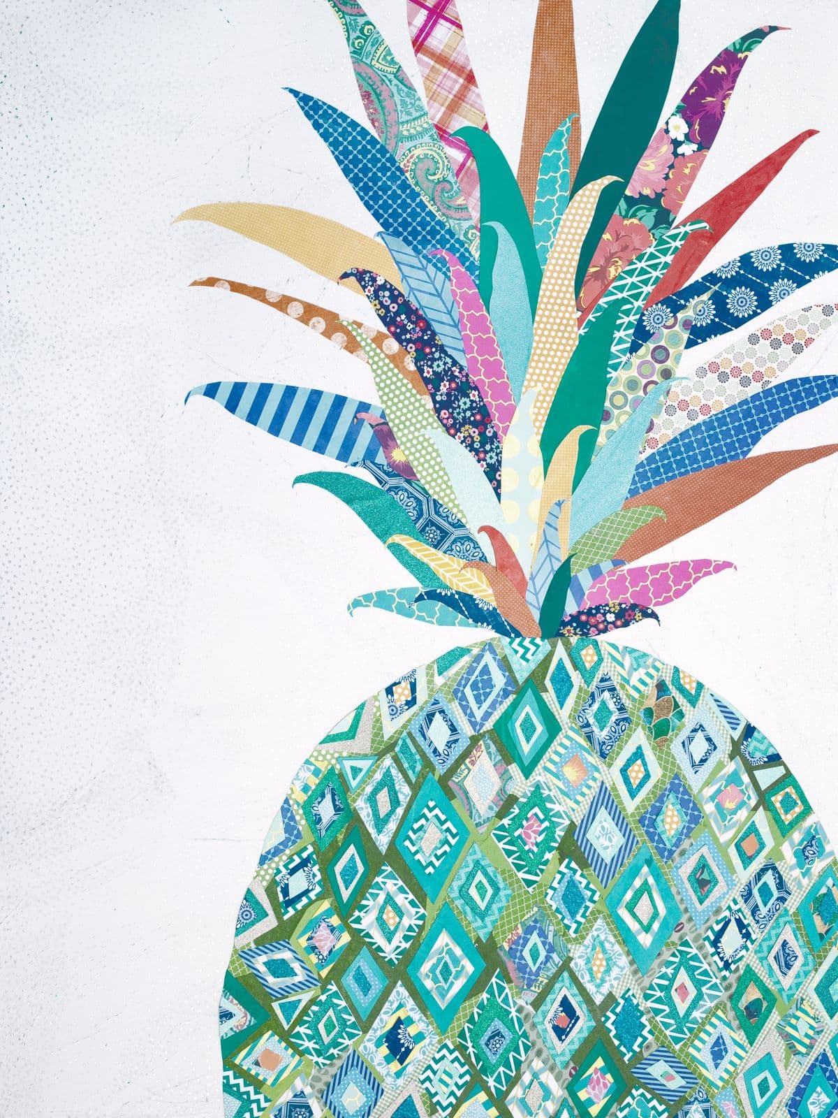 Sugar Daddy — layered paper collage by Jennifer Peck