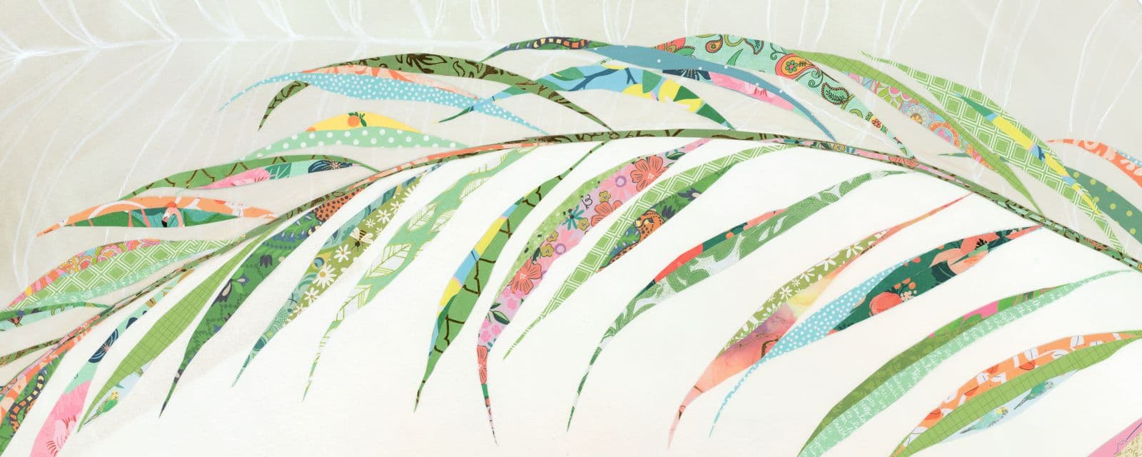 Utopia — layered paper collage by Jennifer Peck